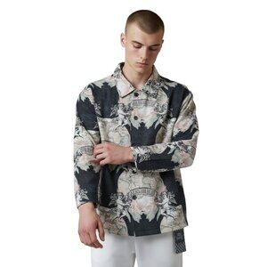 NEW Rebel Vengeance Tapestry Jacket Size M Renaissance Jacquard Regilious Angels